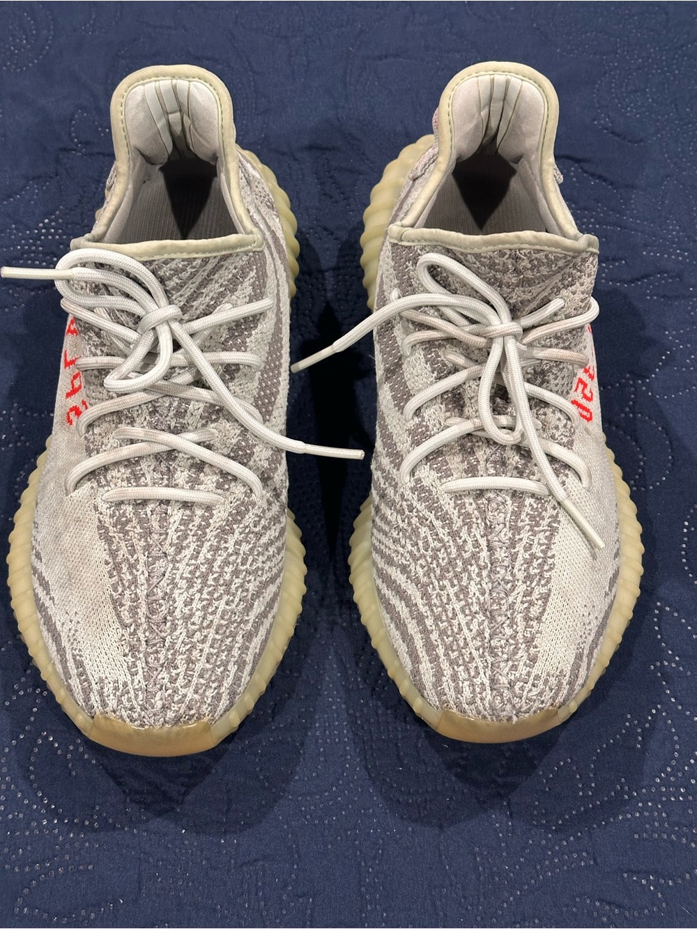 adidas Yeezy Boost 350 V2 Blue Tint B37571 Men’s Size 12 Pre-Owned Authentic
